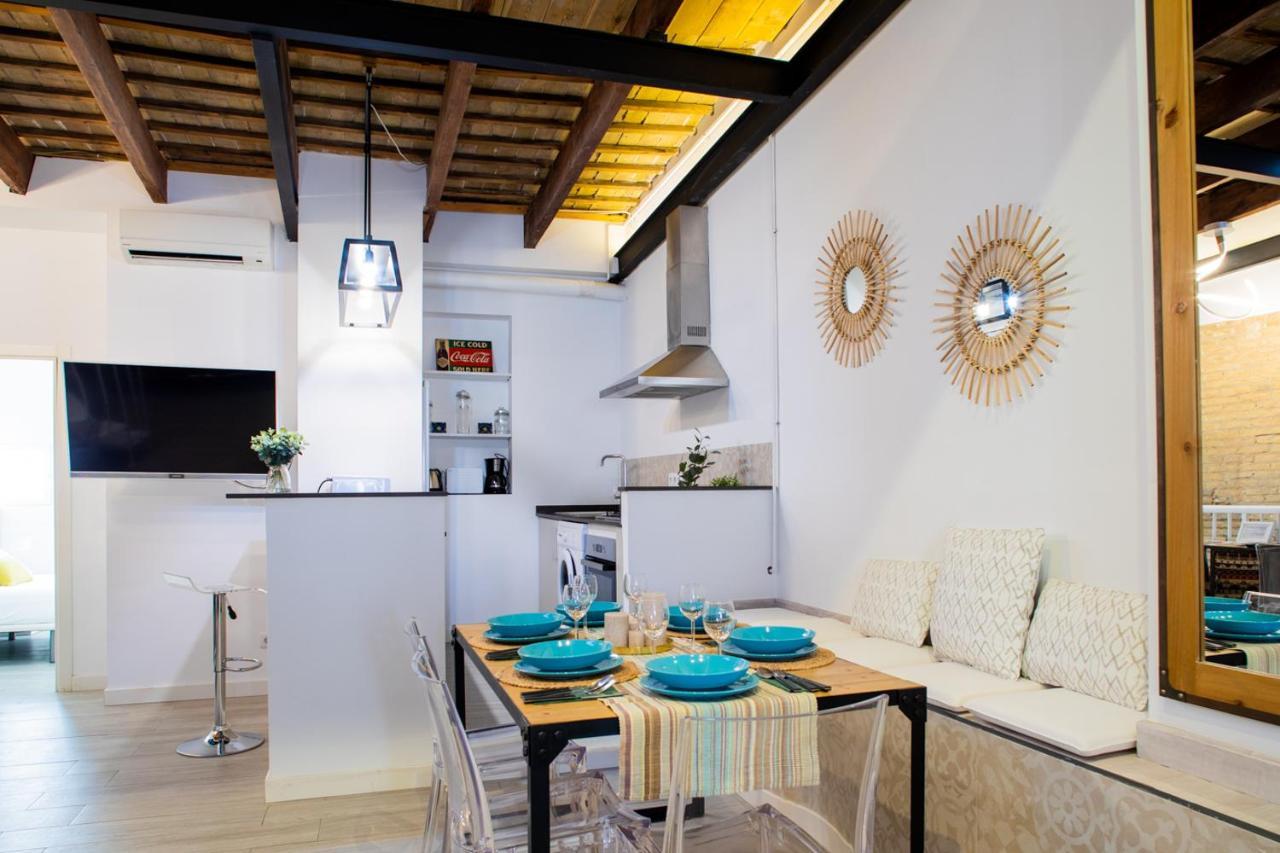 Florit Flats - Cabanyal 3 Bedroom Wifi Ac Terrace Beach Penthouse Valencia Exteriör bild